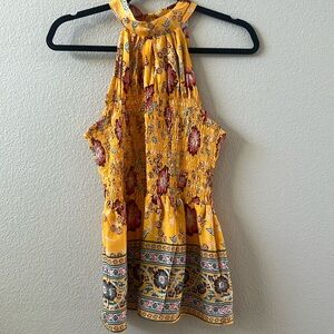 Rachel Zoe floral high tank top. NWT size medium